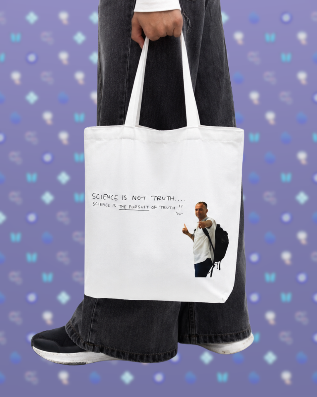 Mr. Mumm tote back