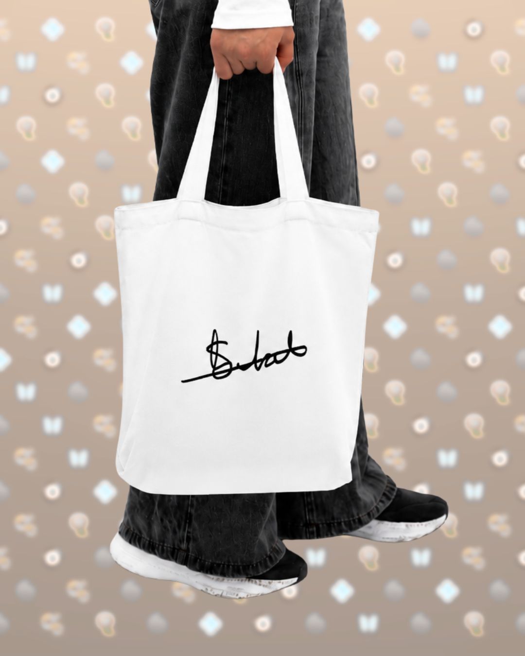 Mr. Dhakal tote front